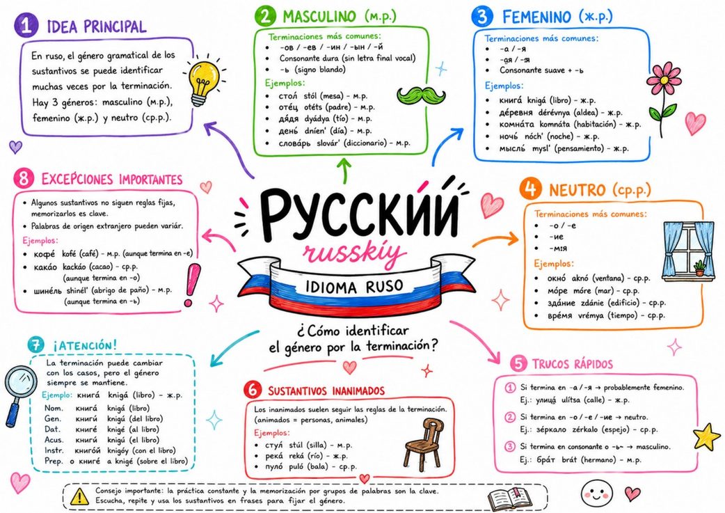 Mapa mental de ruso